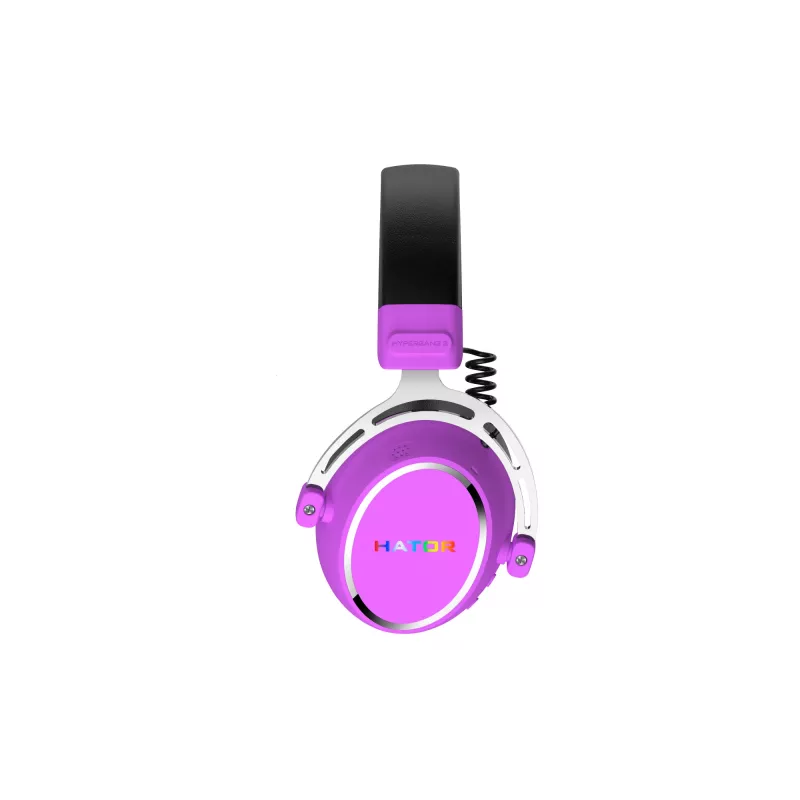 HATOR Hypergang 3 Auriculares inalámbricos diadema gaming USB Type-C / USB Type-A Bluetooth violeta