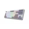 HATOR Rockfall 3 TKL Wireless, blanco, QMK/VIA, perfil OMA teclas blanco-negro Teclado — switches mecánicos lineales hotswap — US — distribución ANSI