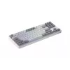HATOR Rockfall 3 TKL Wireless, blanco, QMK/VIA, perfil OMA teclas blanco-negro Teclado — switches mecánicos lineales hotswap — US — distribución ANSI
