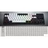 HATOR Rockfall 3 TKL Wireless, blanco, QMK/VIA, perfil OMA teclas blanco-negro Teclado — switches mecánicos lineales hotswap — US — distribución ANSI