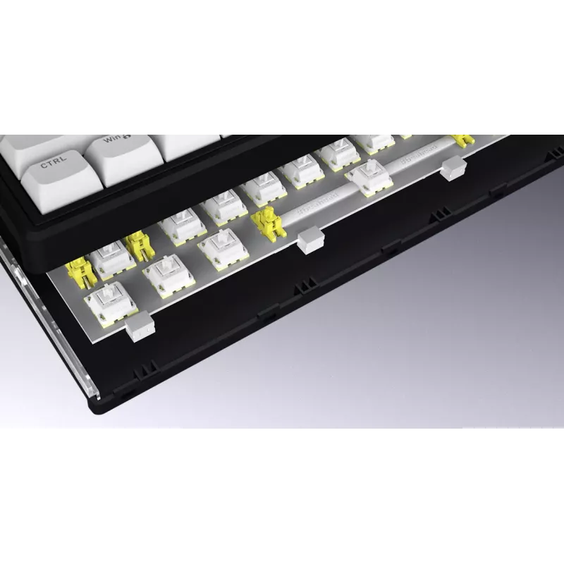 HATOR Skyfall Wireless 80 Teclado gaming USB + RF Wireless + Bluetooth QWERTY US English negro, blanco