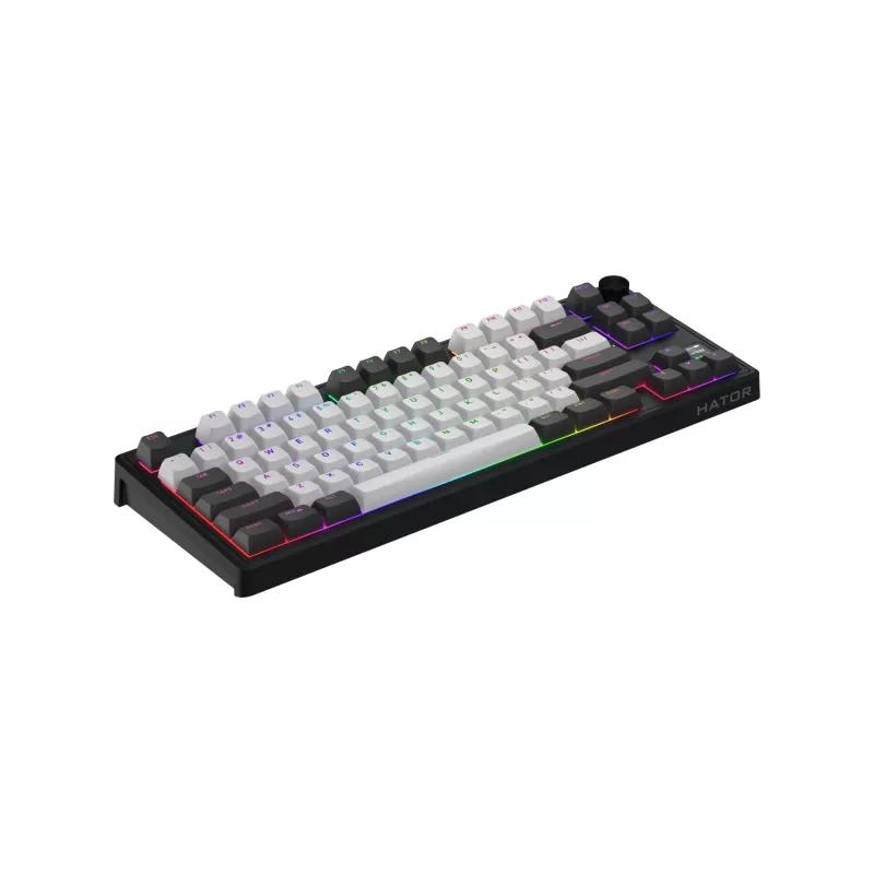 HATOR Skyfall Pro Wireless 80 Teclado Gaming USB + RF Wireless + Bluetooth QWERTY US English Negro, Gris