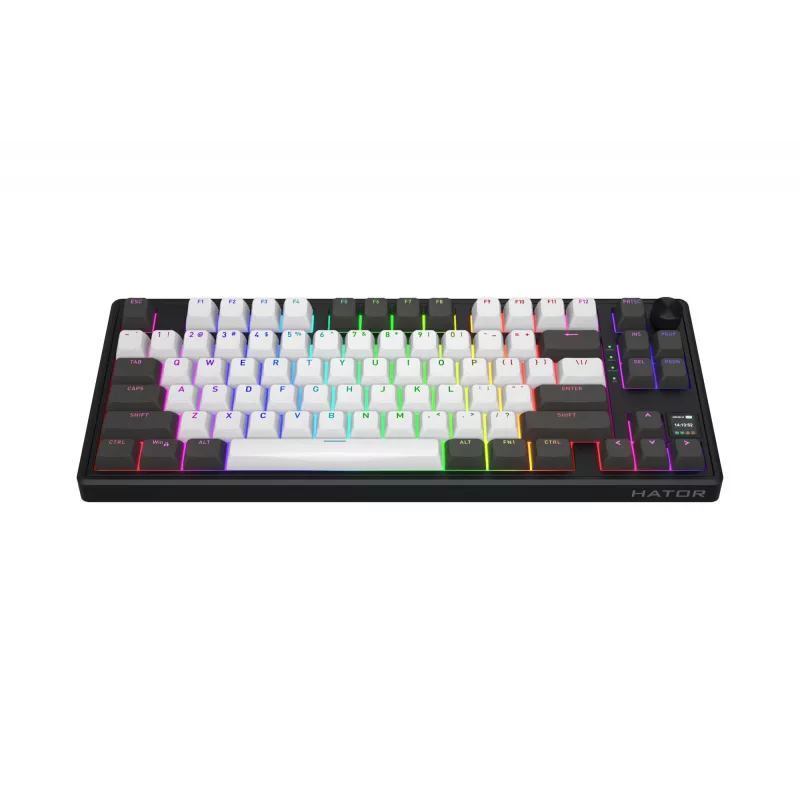 HATOR Skyfall Pro Wireless 80 Teclado Gaming USB + RF Wireless + Bluetooth QWERTY US English Negro, Gris
