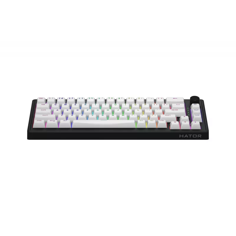 HATOR Skyfall Wireless 65 Teclado Gaming USB + RF Wireless + Bluetooth QWERTY US English Negro, Blanco