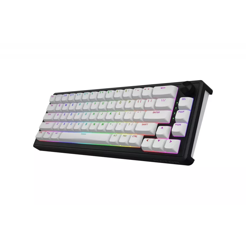 HATOR Skyfall Wireless 65 Teclado Gaming USB + RF Wireless + Bluetooth QWERTY US English Negro, Blanco