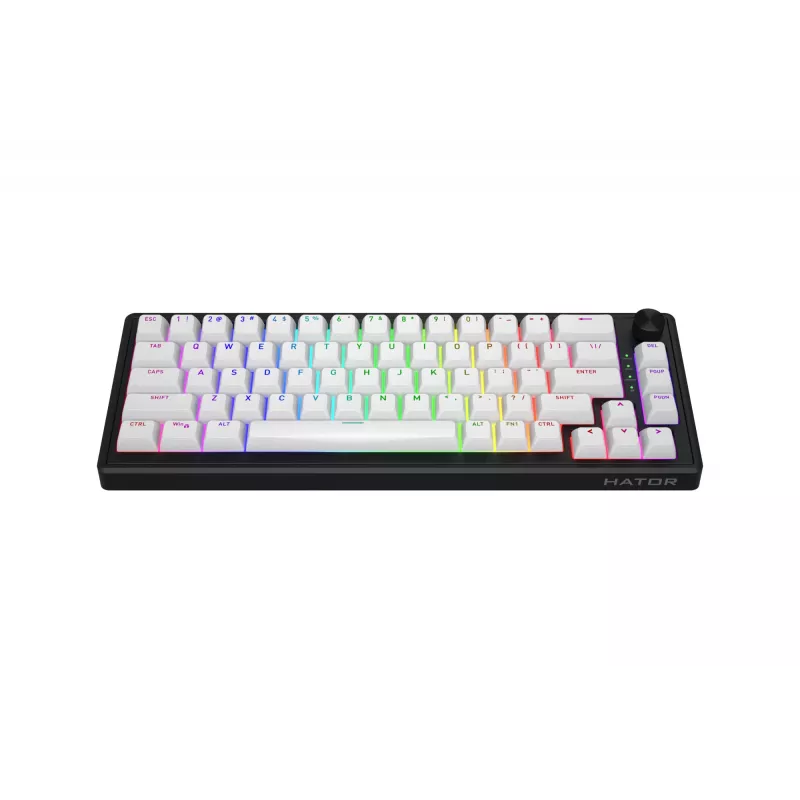 HATOR Skyfall Wireless 65 Teclado Gaming USB + RF Wireless + Bluetooth QWERTY US English Negro, Blanco