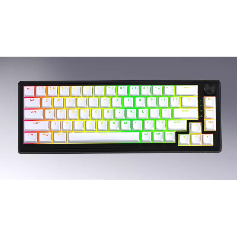 HATOR Skyfall Wireless 65 Teclado Gaming USB + RF Wireless + Bluetooth QWERTY US English Negro, Blanco