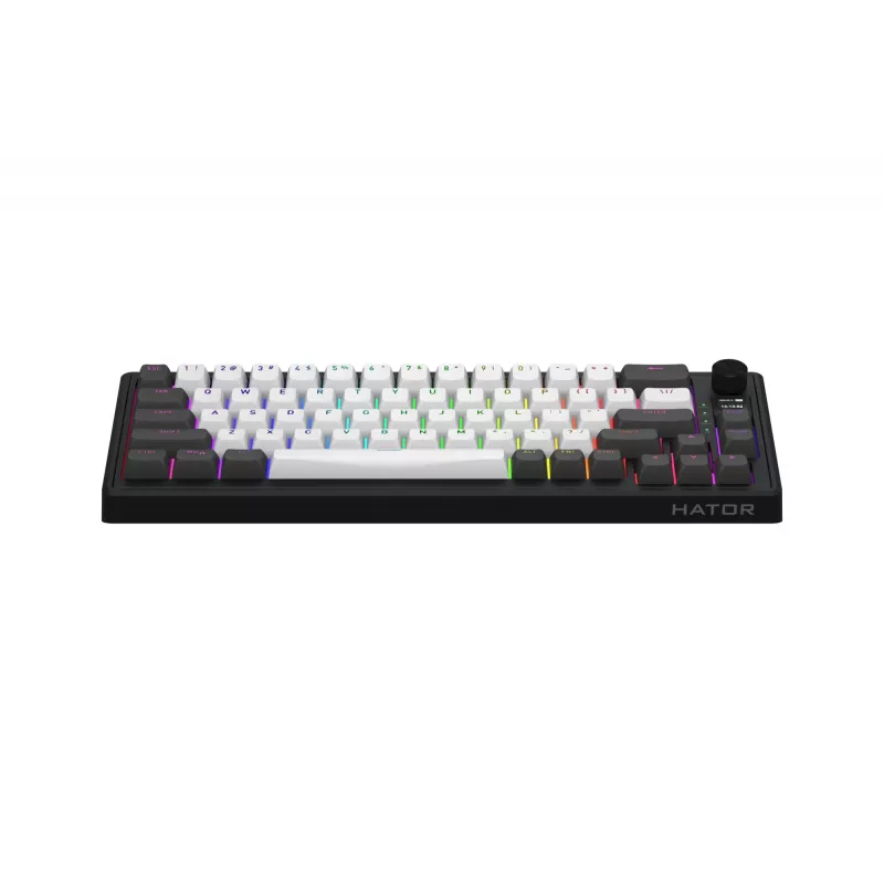 HATOR Skyfall Pro Wireless 65 Teclado Gaming USB + RF Wireless + Bluetooth QWERTY US English Negro, Gris