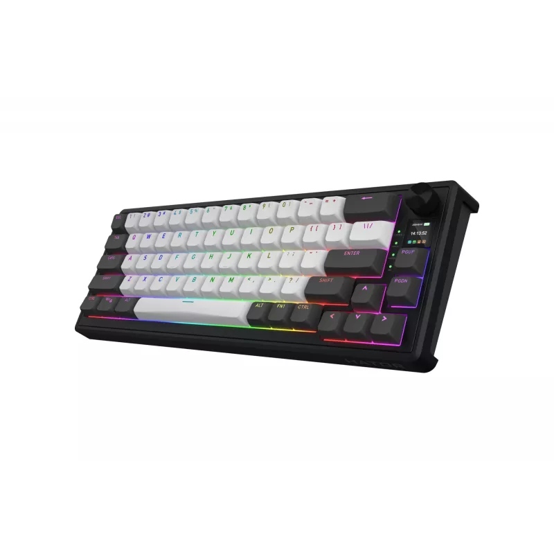 HATOR Skyfall Pro Wireless 65 Teclado Gaming USB + RF Wireless + Bluetooth QWERTY US English Negro, Gris