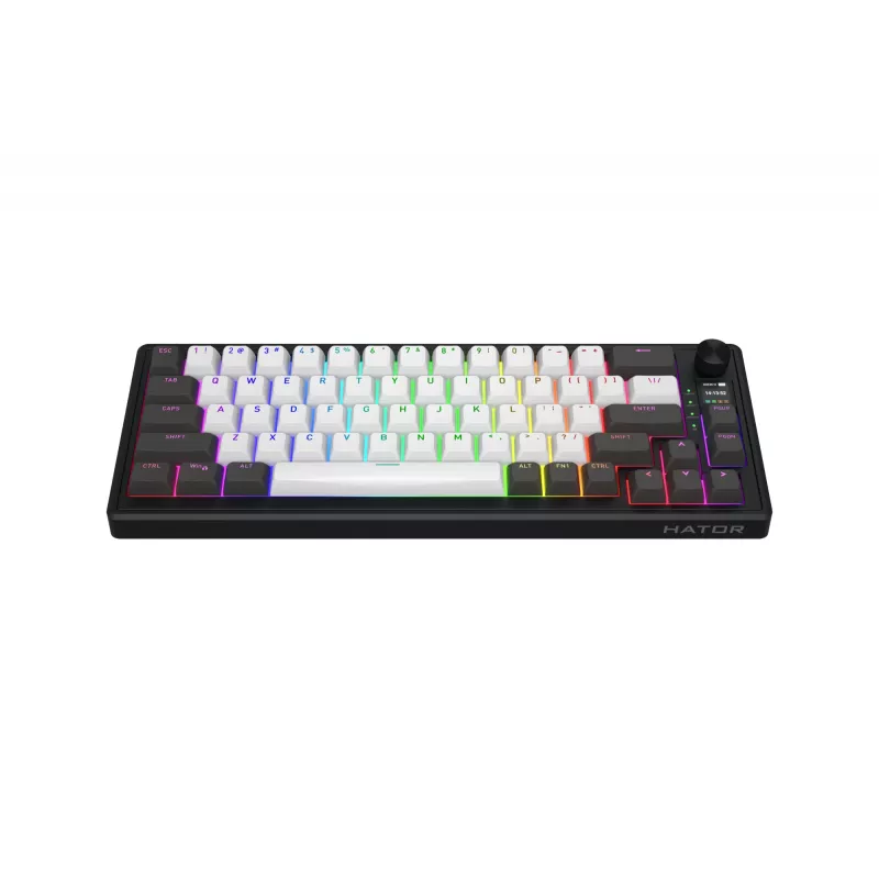 HATOR Skyfall Pro Wireless 65 Teclado Gaming USB + RF Wireless + Bluetooth QWERTY US English Negro, Gris
