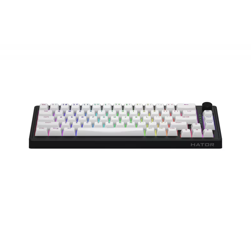 HATOR Skyfall 65 MAG ULTRA 8K Teclado Gaming USB QWERTY US-English Negro, Blanco
