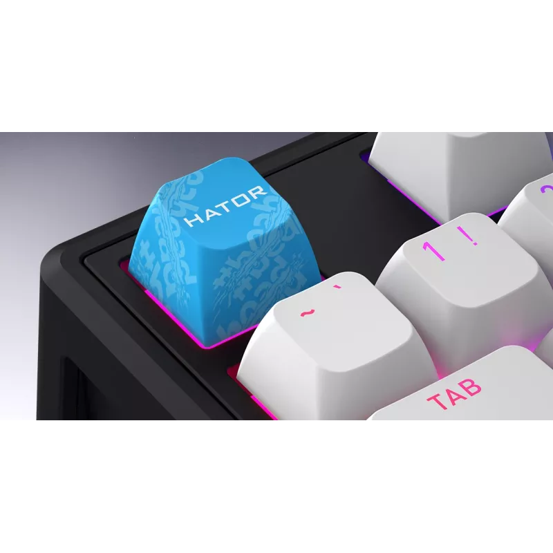 HATOR Skyfall 65 MAG ULTRA 8K Teclado Gaming USB QWERTY US-English Negro, Blanco