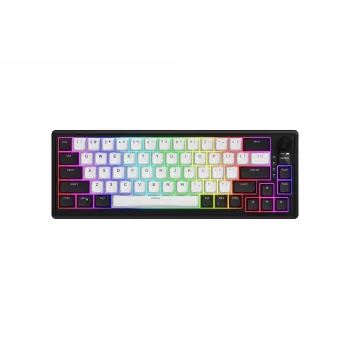HATOR Skyfall 65 MAG ULTIMA 8K Teclado Gaming Inalámbrico USB + RF Wireless + Bluetooth QWERTY US English Negro, Blanco
