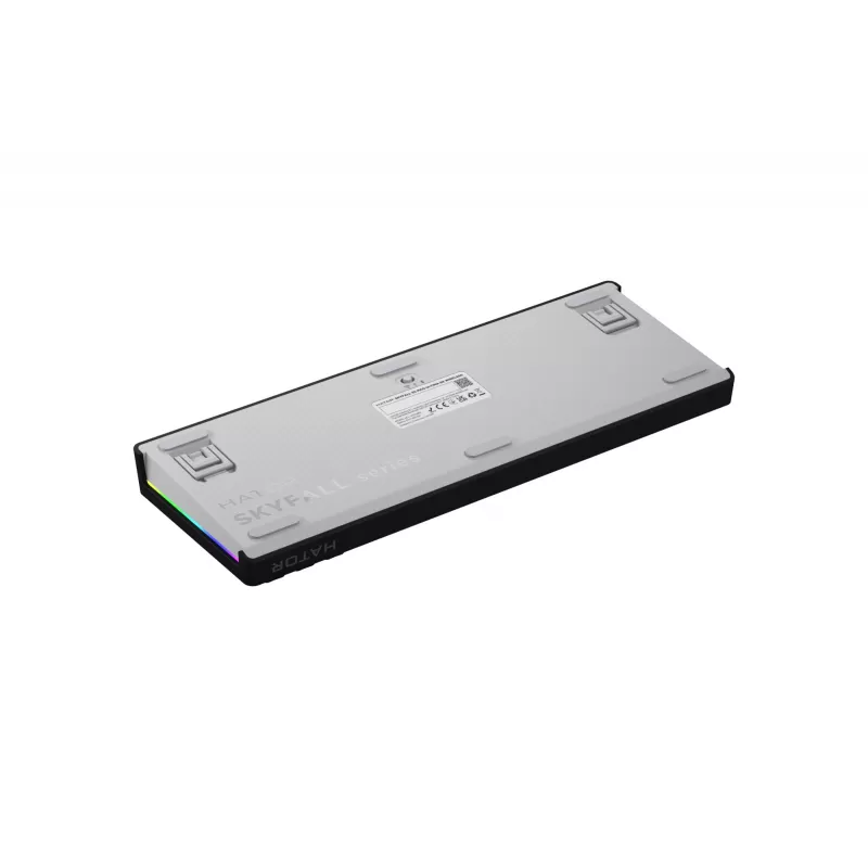 HATOR Skyfall 65 MAG ULTIMA 8K Teclado Gaming Inalámbrico USB + RF Wireless + Bluetooth QWERTY US English Negro, Blanco