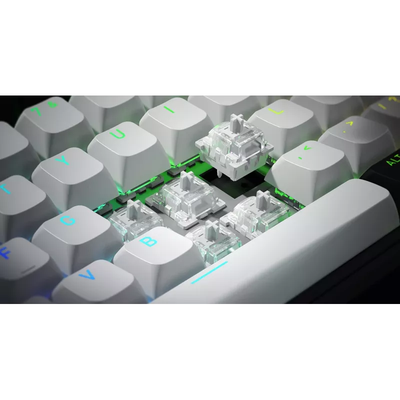 HATOR Skyfall 65 MAG ULTIMA 8K Teclado Gaming Inalámbrico USB + RF Wireless + Bluetooth QWERTY US English Negro, Blanco