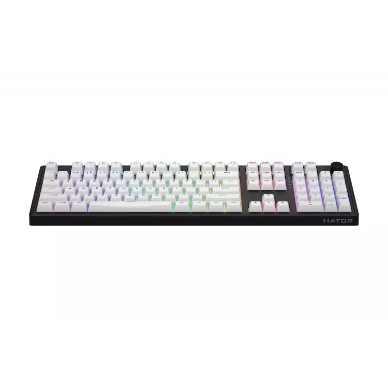 HATOR Skyfall Wireless 100 Teclado Gaming USB + RF Wireless + Bluetooth QWERTY US English Negro, Blanco