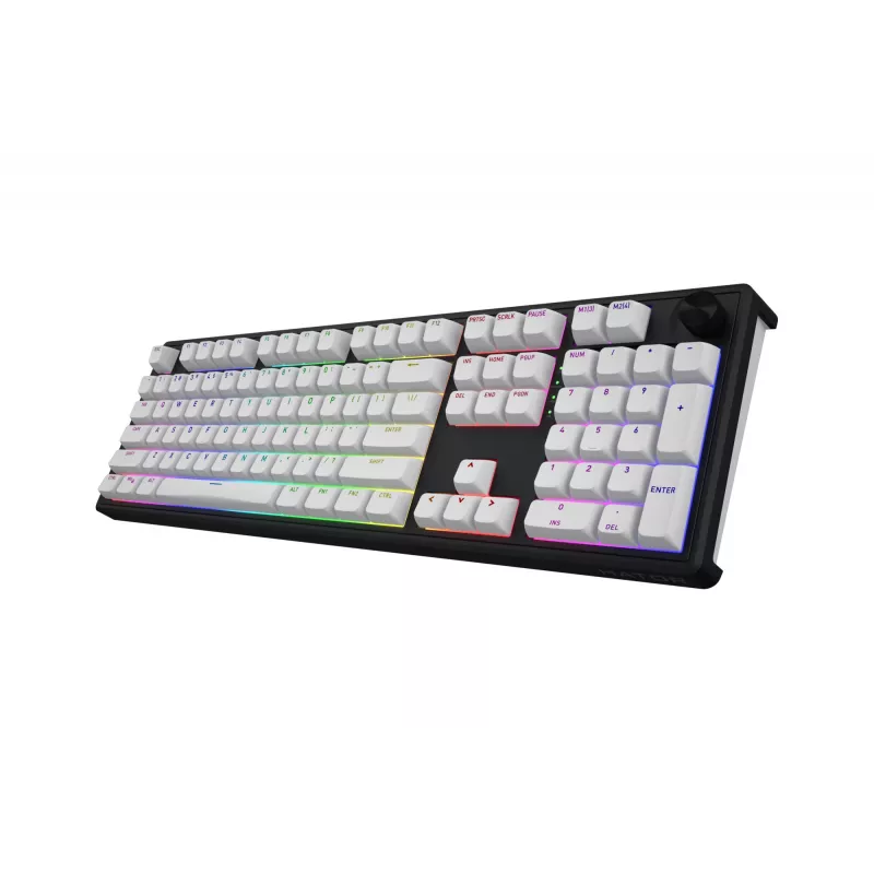 HATOR Skyfall Wireless 100 Teclado Gaming USB + RF Wireless + Bluetooth QWERTY US English Negro, Blanco