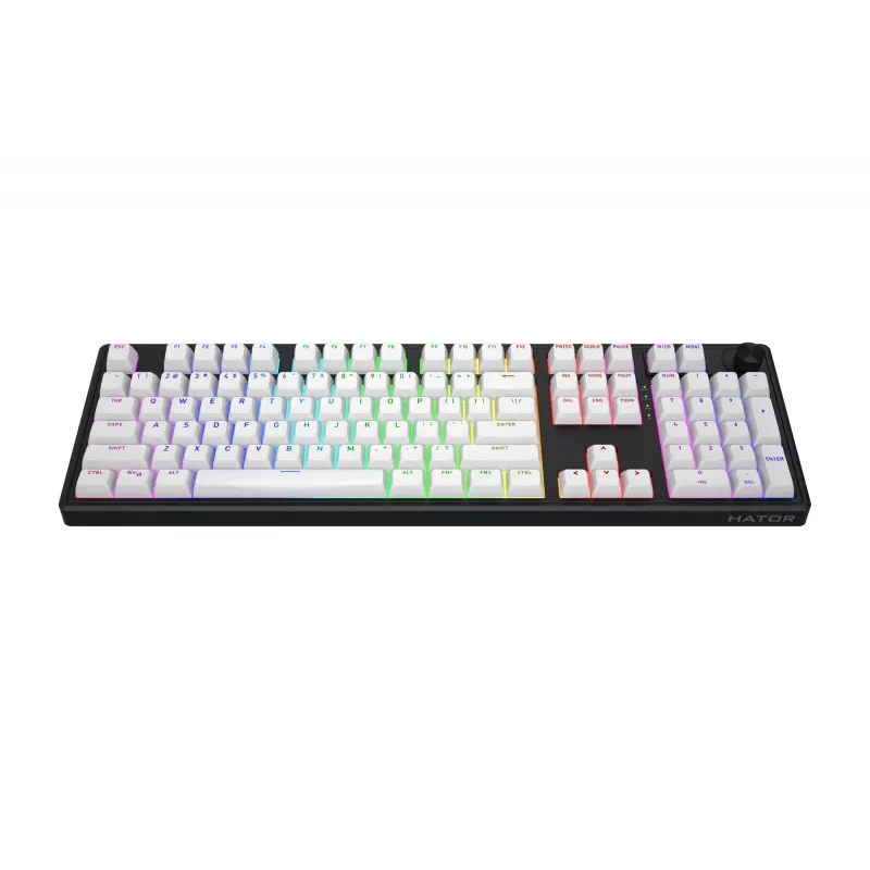 HATOR Skyfall Wireless 100 Teclado Gaming USB + RF Wireless + Bluetooth QWERTY US English Negro, Blanco