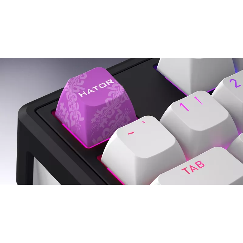 HATOR Skyfall Wireless 100 Teclado Gaming USB + RF Wireless + Bluetooth QWERTY US English Negro, Blanco