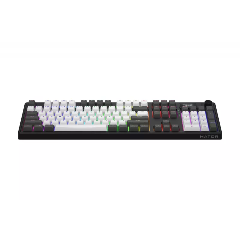 HATOR Skyfall Pro Wireless 100 Teclado Gaming USB + RF Wireless + Bluetooth QWERTY US English Negro, Gris