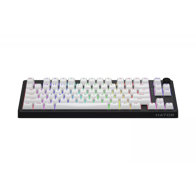 HATOR Skyfall 80 MAG ULTRA 8K Teclado Gaming USB QWERTY US-English Negro, Blanco