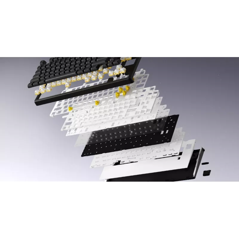HATOR Skyfall 80 MAG ULTRA 8K Teclado Gaming USB QWERTY US-English Negro, Blanco