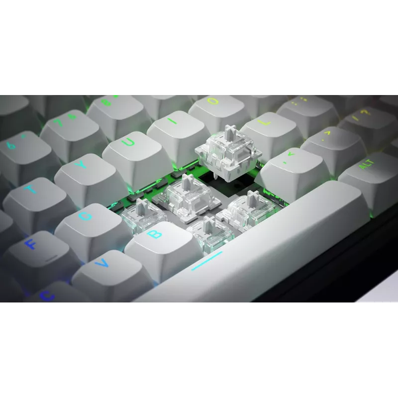HATOR Skyfall 80 MAG ULTRA 8K Teclado Gaming USB QWERTY US-English Negro, Blanco