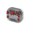 Funda Samsung Keith Haring Slickback para Galaxy Buds3 Pro rojo transparente