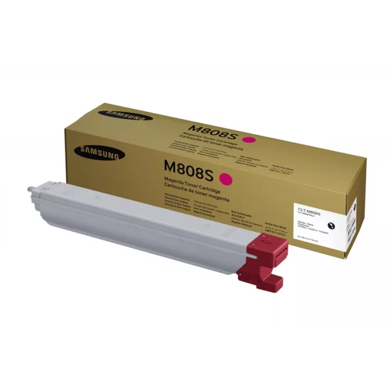Cartucho de tóner Samsung CLT-M808S magenta, láser, rendimiento 20.000 páginas, 1 ud.