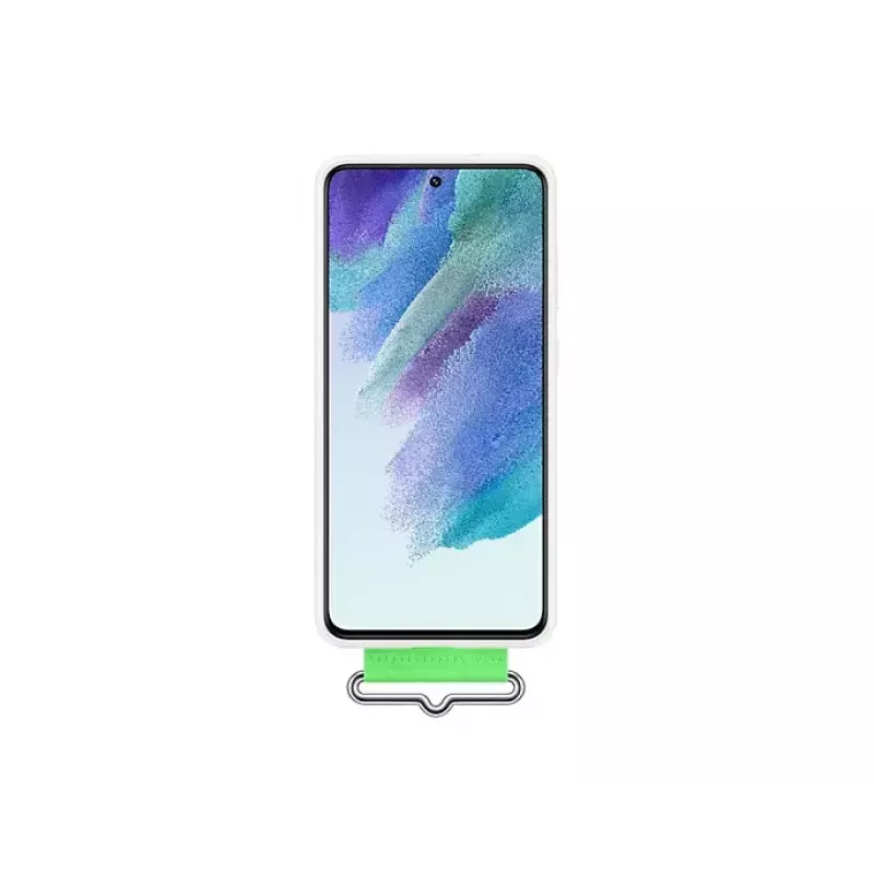 Samsung funda trasera de silicona con correa blanca Samsung Galaxy S21 FE