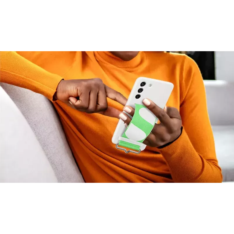 Samsung funda trasera de silicona con correa blanca Samsung Galaxy S21 FE