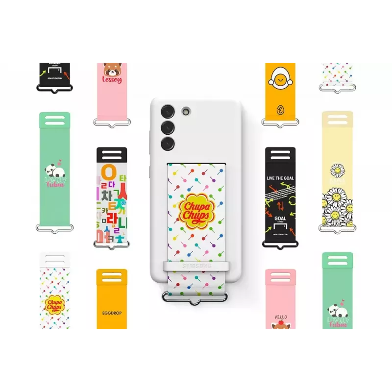 Samsung funda trasera de silicona con correa blanca Samsung Galaxy S21 FE