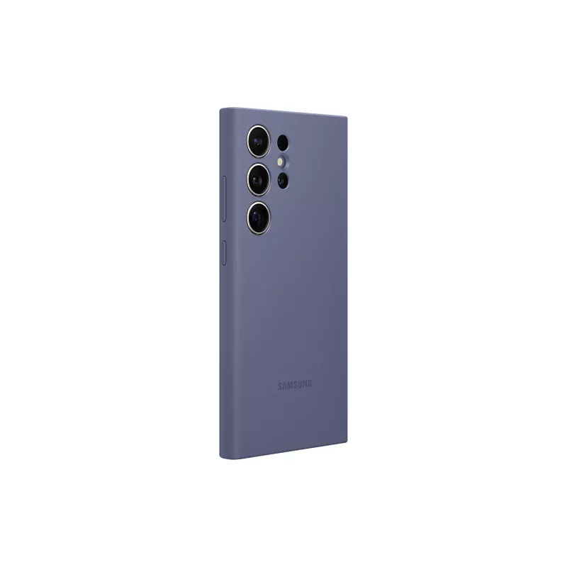 Funda de silicona Samsung Galaxy S24 Ultra Violeta Monocromático