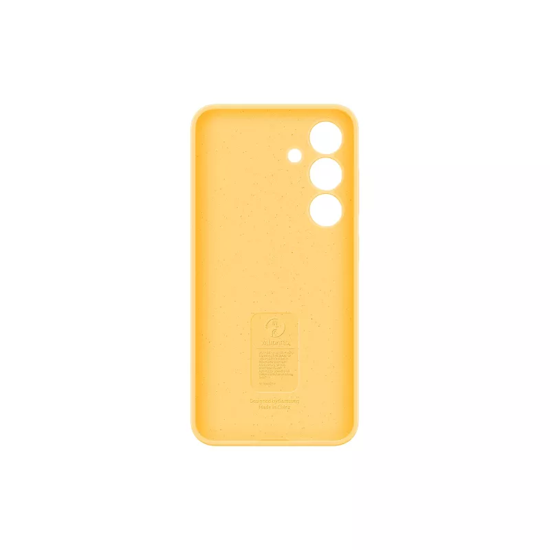 Samsung Galaxy S24 Funda de silicona Amarillo Ajuste monocromático