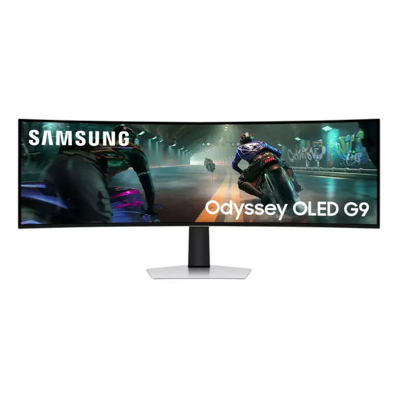 Samsung G91SD Monitor de ordenador 124,5 cm (49 inch) 5120 x 1440 píxeles Dual QHD OLED Plata