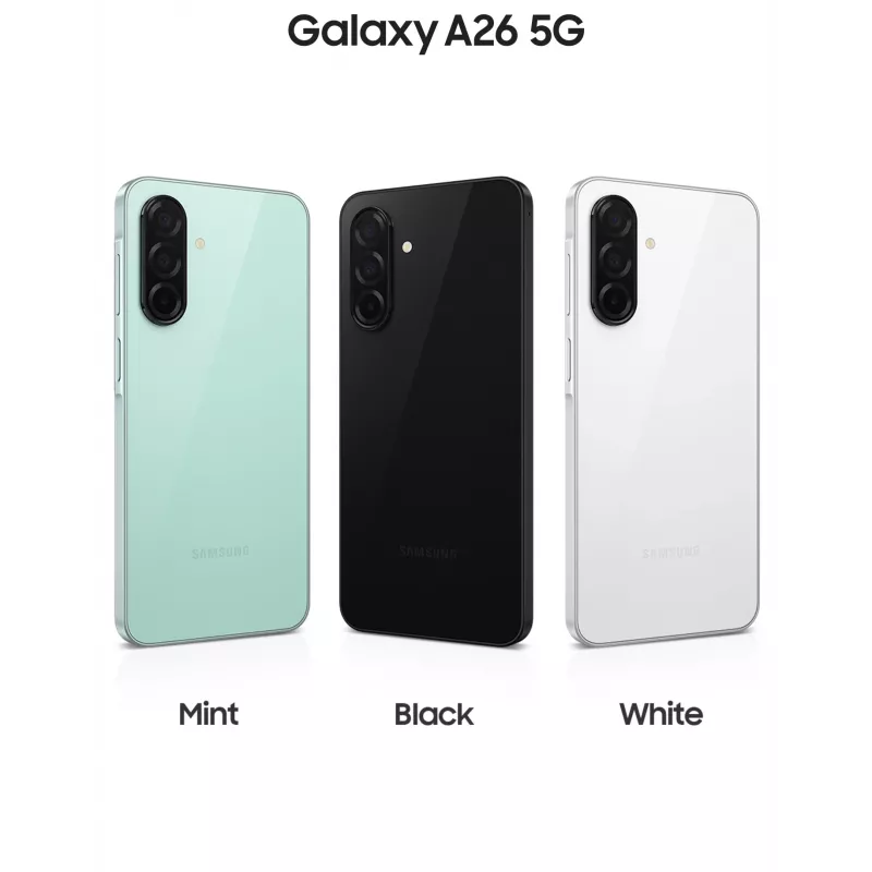 Samsung Galaxy A26 17 cm (6.7 inch) Híbrido Dual SIM Android 15 5G USB Type-C 8 GB 256 GB 5000 mAh Negro