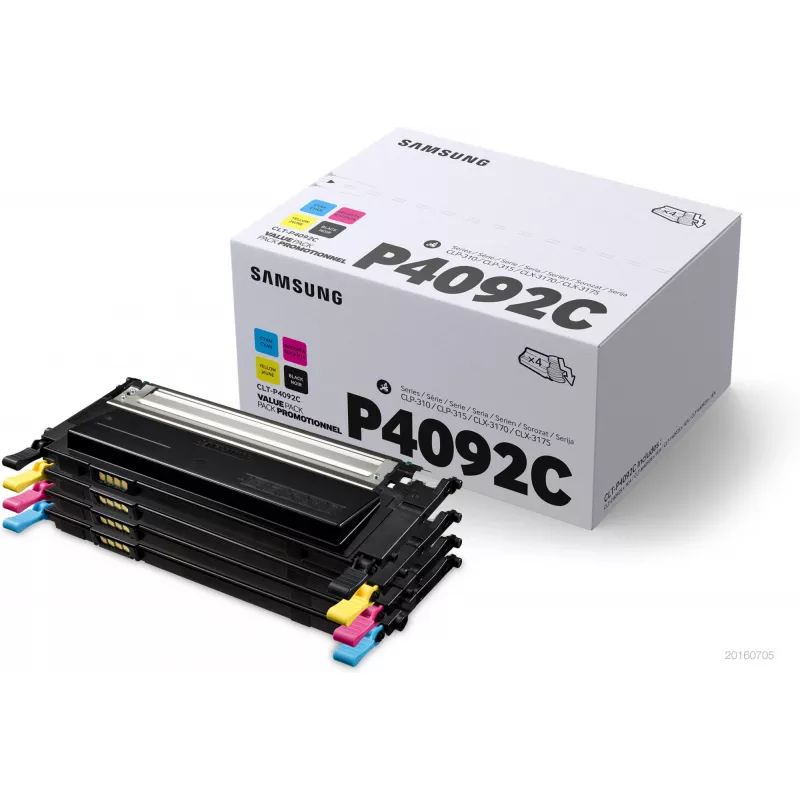 Samsung CLT-P4092C pack de 4 tóneres negro/cian/magenta/amarillo