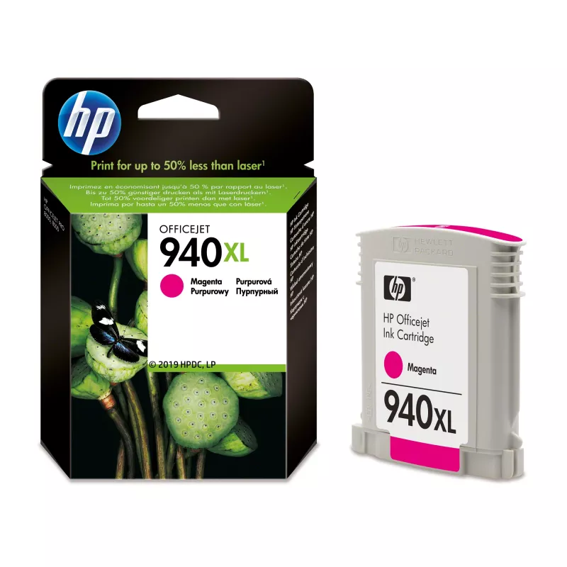 HP 940XL Cartucho de tinta original magenta de alto rendimiento 1 ud. alto rendimiento (XL)