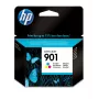 HP 901 Cartucho de tinta original tricolor, rendimiento estándar, cian, magenta, amarillo, tinta a base de colorante, 9 ml, 1 ud., 360 páginas
