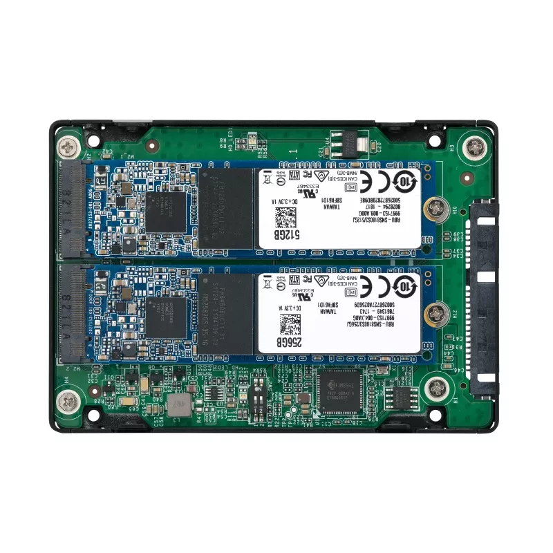 QNAP QDA-A2MAR Carcasa de almacenamiento Carcasa SSD negra M.2
