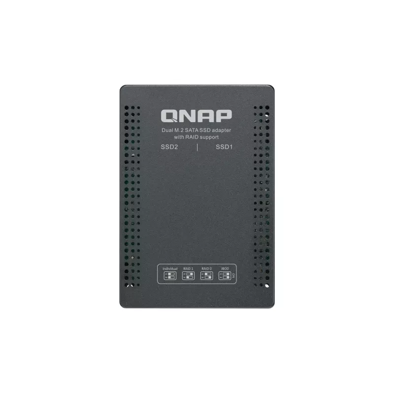 QNAP QDA-A2MAR Carcasa de almacenamiento Carcasa SSD negra M.2