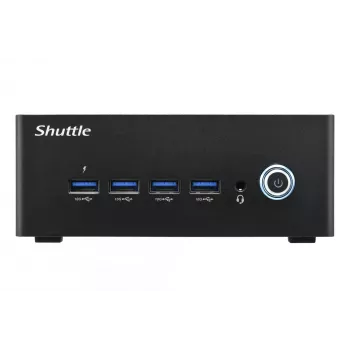 Shuttle Nano PC NT10H9, Intel Core Ultra 9 185H, gráficos Intel Arc, 2xHDMI, 2xUSB 4.0 (DP), 2x2,5 Gbit LAN, incl. VESA funcionamiento continuo 24/7
