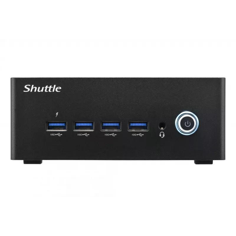 Shuttle Nano PC NT10H9, Intel Core Ultra 9 185H, gráficos Intel Arc, 2xHDMI, 2xUSB 4.0 (DP), 2x2,5 Gbit LAN, incl. VESA funcionamiento continuo 24/7