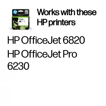 HP 934XL cartucho de tinta Original de alto rendimiento negro, negro, 1 ud., 1000 páginas