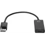 HP adaptador DisplayPort a HDMI 1.4, DisplayPort, HDMI, negro