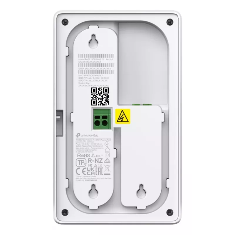 TP-Link Omada EAP625GP-WALL punto de acceso inalámbrico 1201 Mbit/s blanco Power over Ethernet (PoE)