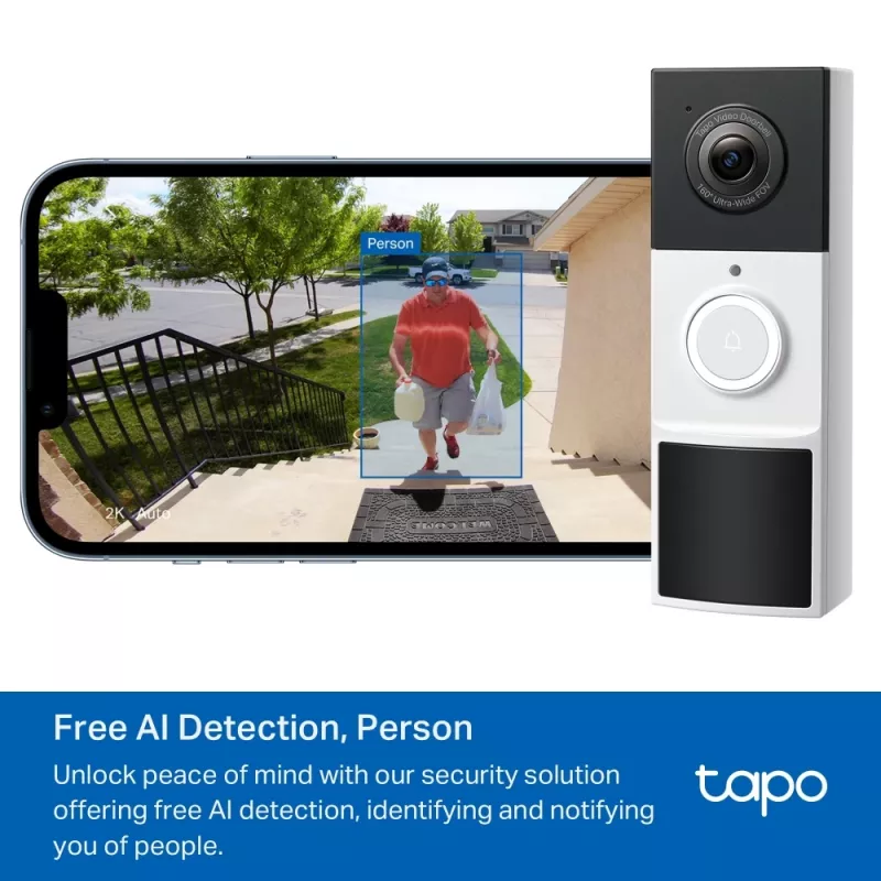 Videoportero TP-Link Tapo D210 3 MP negro blanco