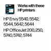 HP 62 cartucho de tinta original tricolor, cian, magenta, amarillo, 1 ud., 165 páginas