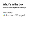 HP 62 cartucho de tinta original tricolor, cian, magenta, amarillo, 1 ud., 165 páginas
