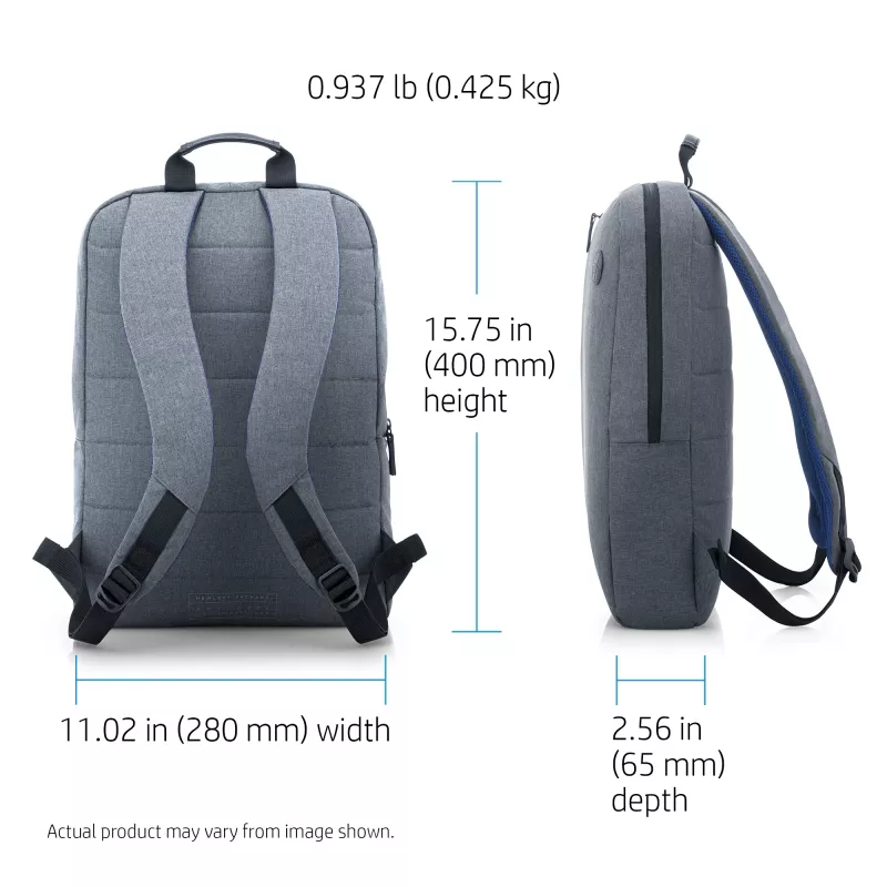 HP mochila Value de 15,6 pulgadas, mochila, 39,6 cm (15,6 inch), correa para el hombro, 420 g